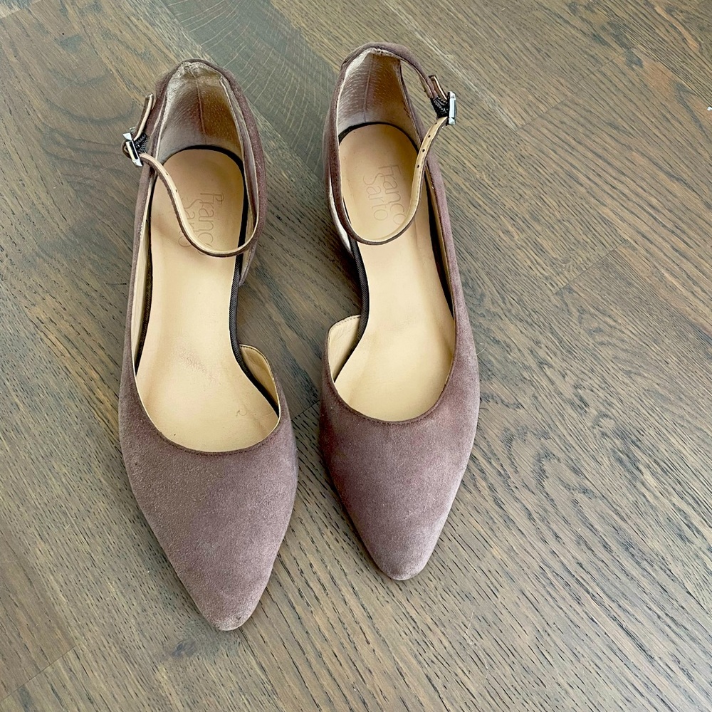 Suede Franco Sarto flats in great condition